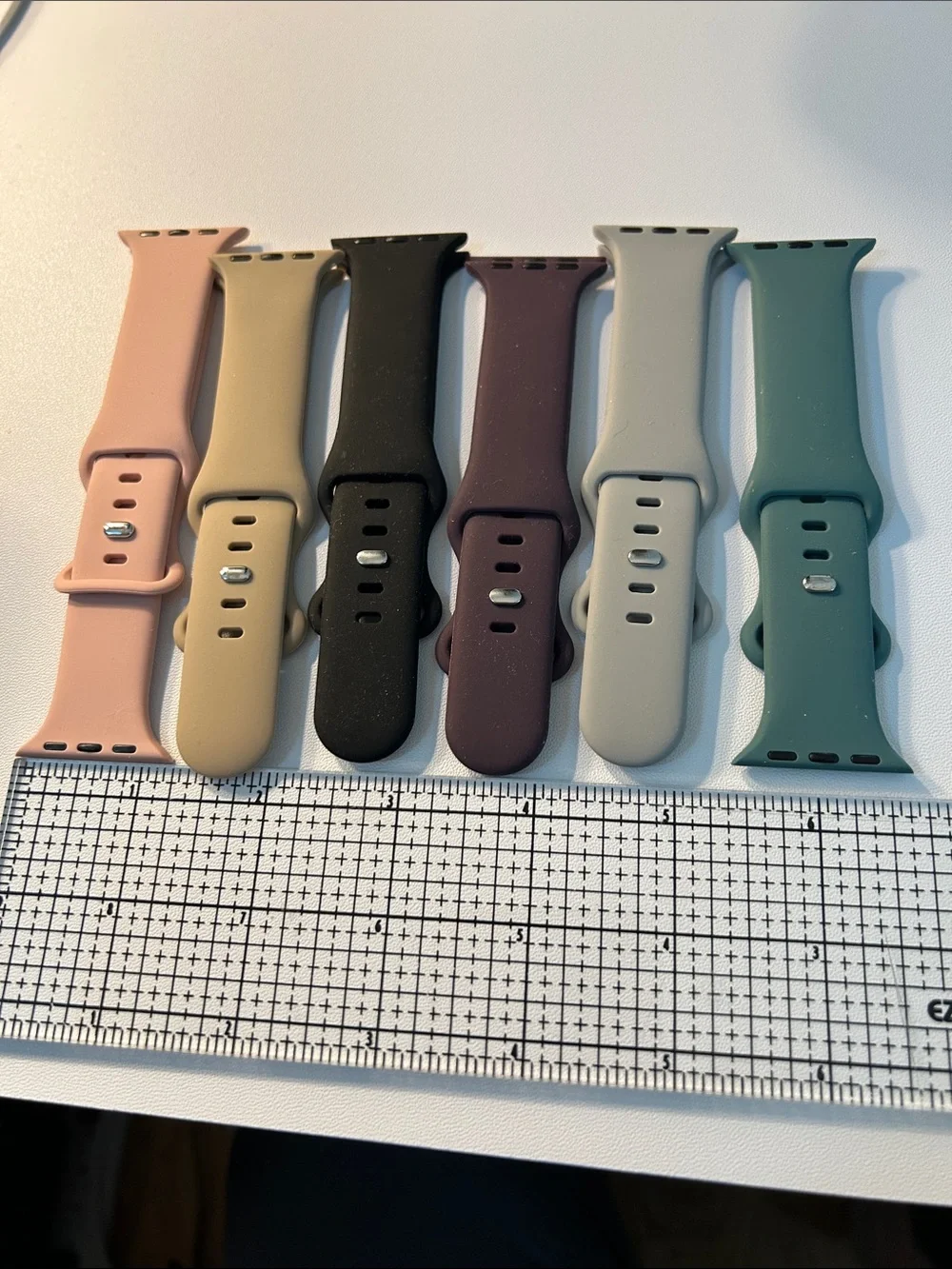 Source Unknown Silicone Watch Bands - Pink, Tan, Black, Plum, Gray, Teal